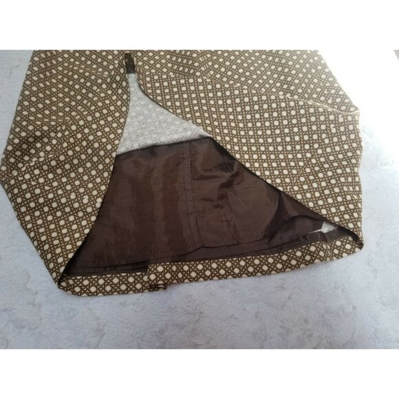 Talbots Womens Textured Cotton A-Line Pleated Skirt Size 6 Knee Length Lined - Picture 5 of 7